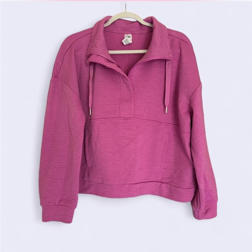 RBX Women's Fuchsia Quarter-Zip Sweatshirt